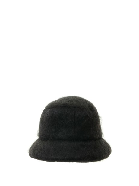 Bucket hat in mohair fabric