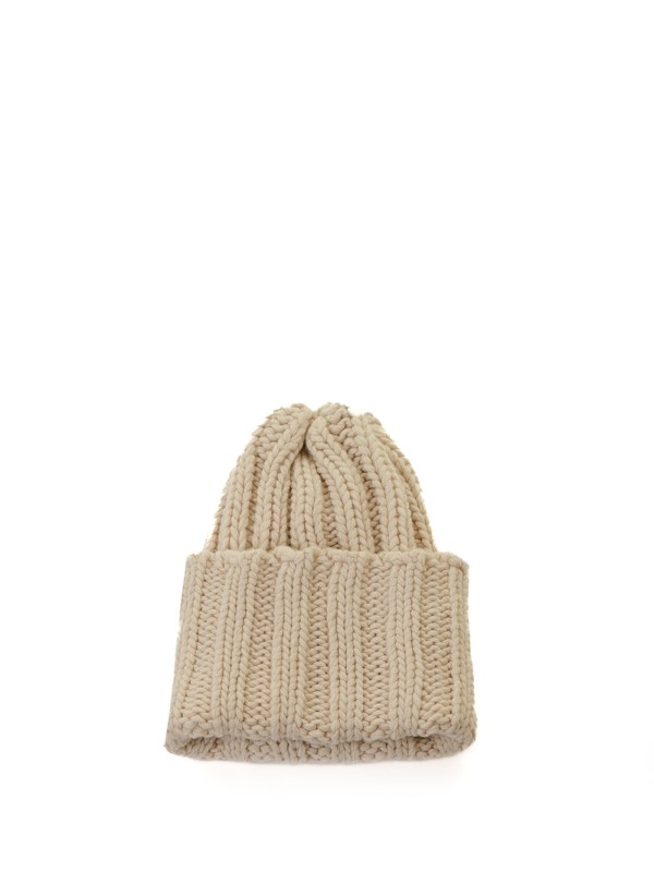 Vanilla cashmere beanie