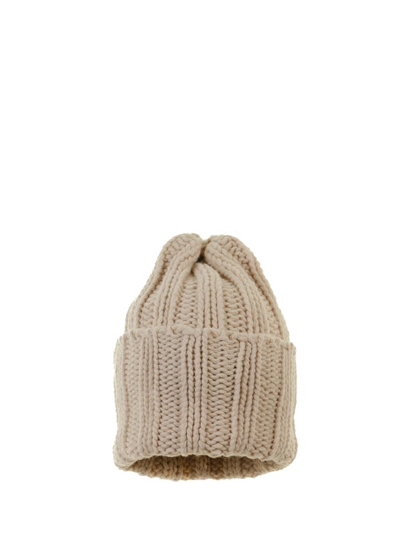 Vanilla cashmere beanie