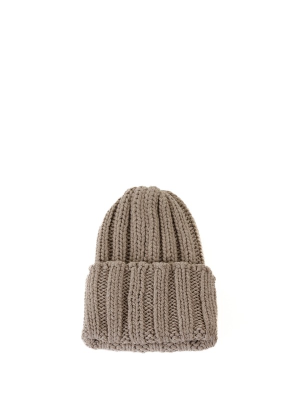 Dove gray cashmere hat