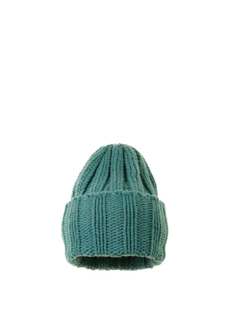 Green cashmere beanie