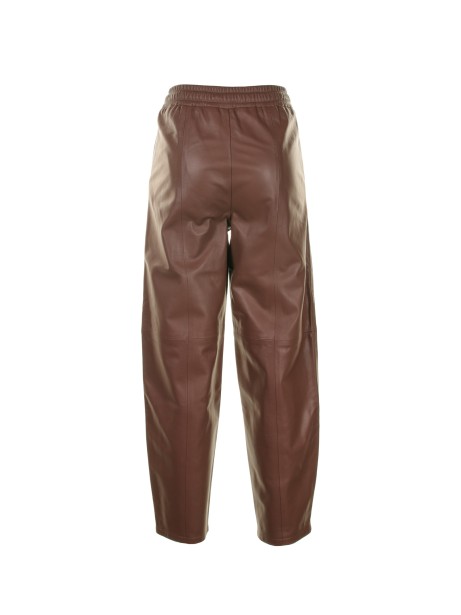 Pantalone in pelle con laccio 2