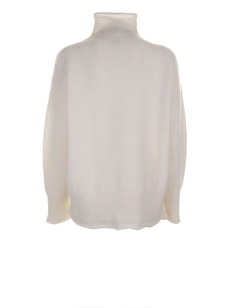 White wool turtleneck