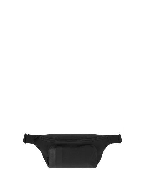 Belt bag in leather and fabric Belt bag in leather and fabric