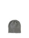 Knitted hat with ribbed ruffle