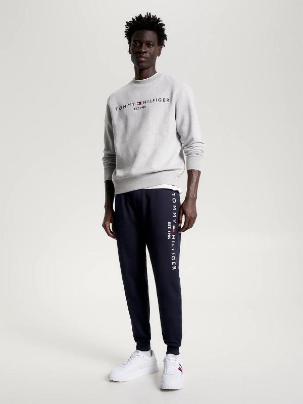 Pantalone della tuta blu con logo