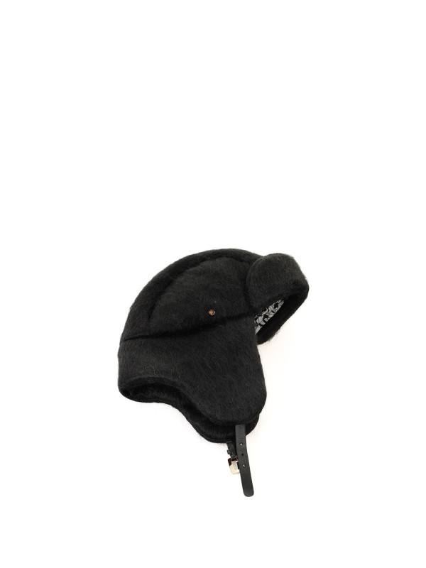 Cappello aviatore in mohair