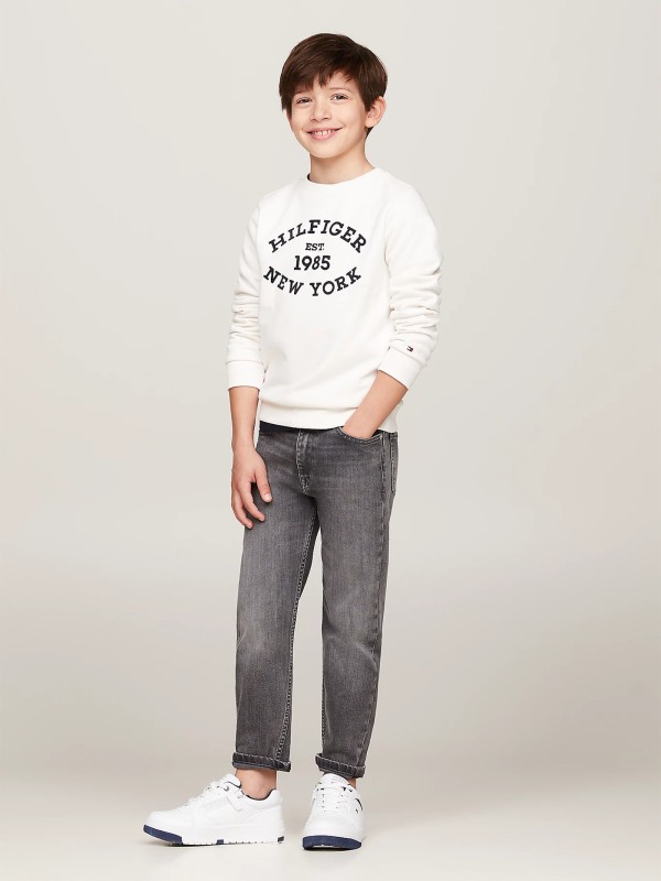kids jeans in gray denim