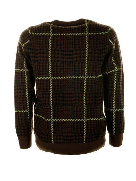 Maglia girocollo Snoopy a quadri 2