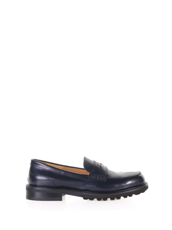 Blue leather loafer Blue leather loafer
