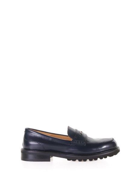 Blue leather loafer Blue leather loafer
