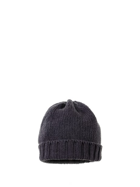 Cashmere hat in blue avio