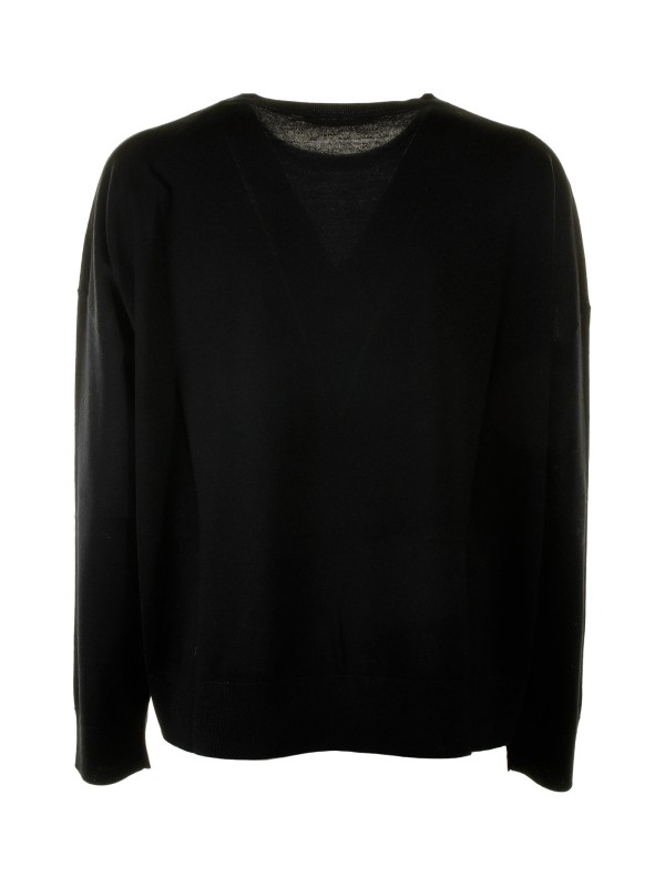 Maglia girocollo nera