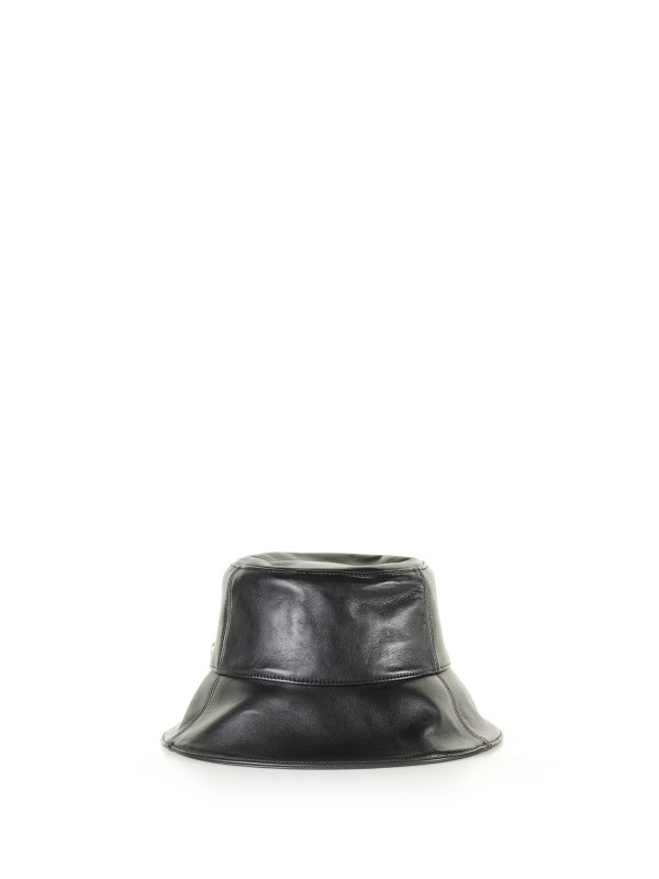 Whitney leather bucket hat