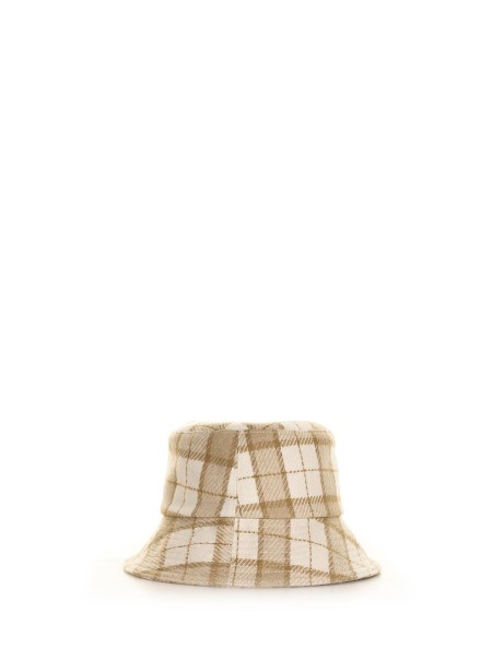 Checked Clarion hat fisherman style