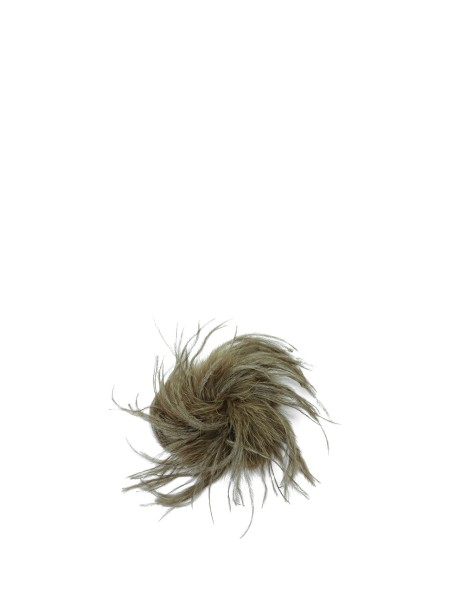 Green brooch with feathers Green brooch with feathers