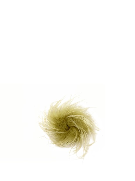 Yellow brooch with feathers Yellow brooch with feathers