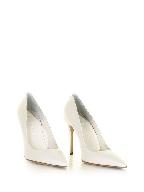 Stiletto décolleté in leather<BR/>