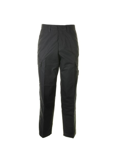 Black trousers with side logo