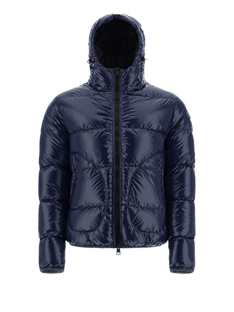 Bomber in gloss con cappuccio