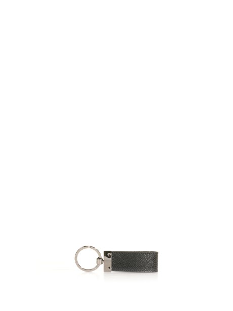 Keychain with logo plate