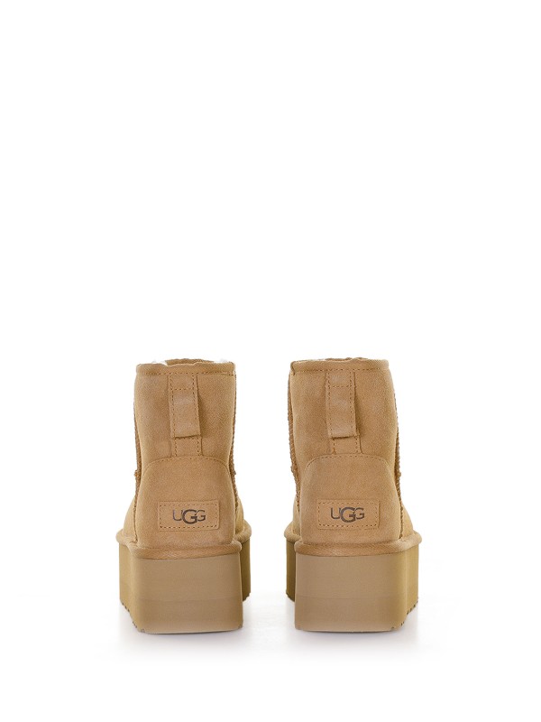 Classic Mini chestnut platform boot