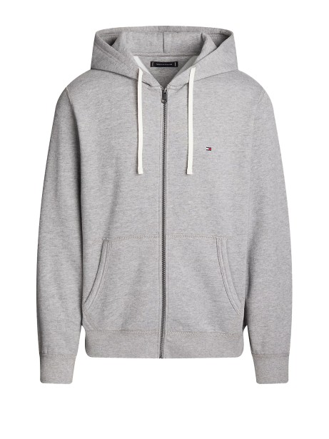 Men's Grey Zip-Up Logo Sweatshirt