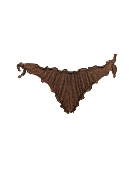 Swim brown lurex slip