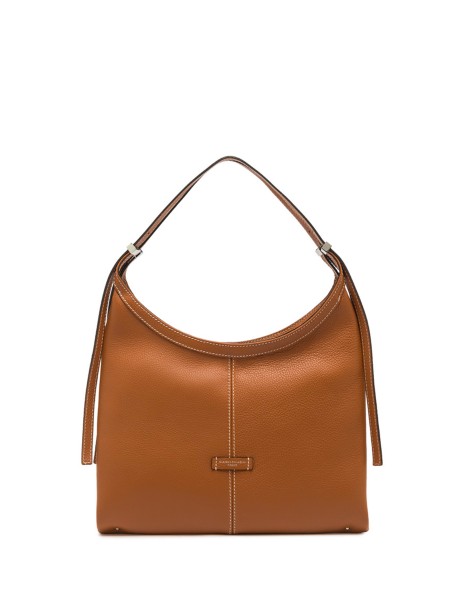 Norma Hammered Leather Shoulder Bag