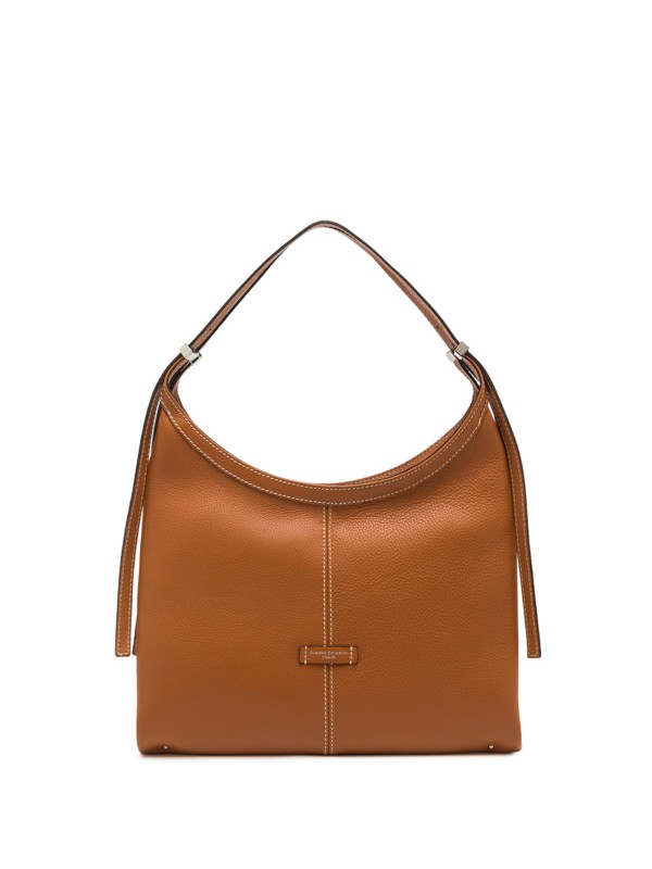 Borsa a spalla Norma in pelle martellata