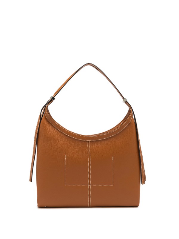 Norma Hammered Leather Shoulder Bag