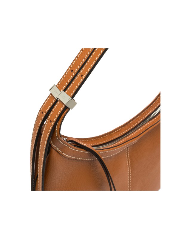 Norma Hammered Leather Shoulder Bag