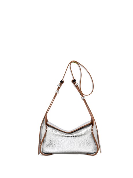 Penelope shoulder bag in double grain leather maxi