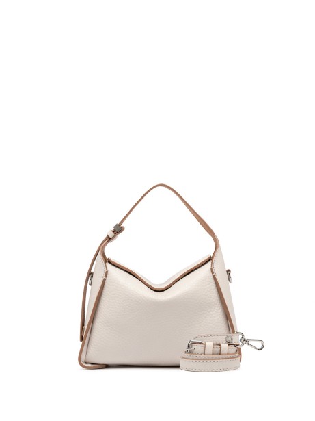 Penelope shoulder bag in double grain maxi leather