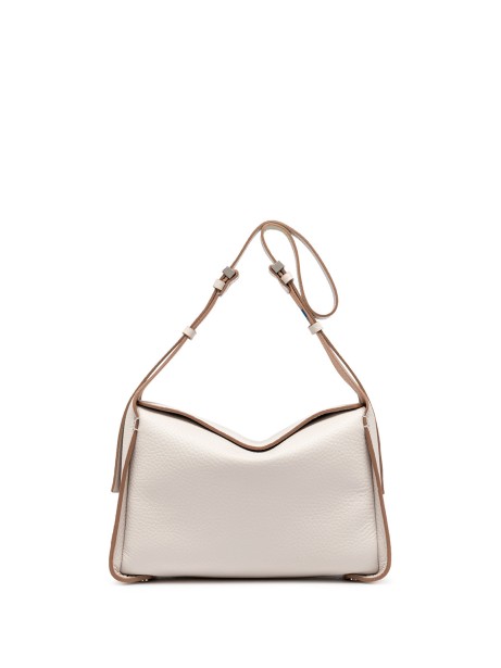 Borsa a tracolla Penelope  in pelle double grana maxi