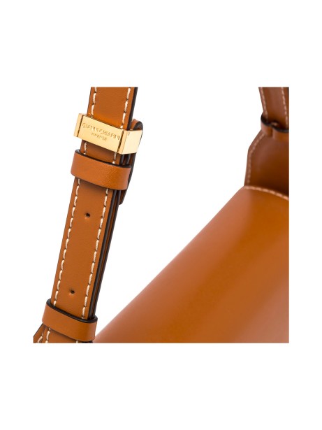 Isa leather shoulder bag with flap