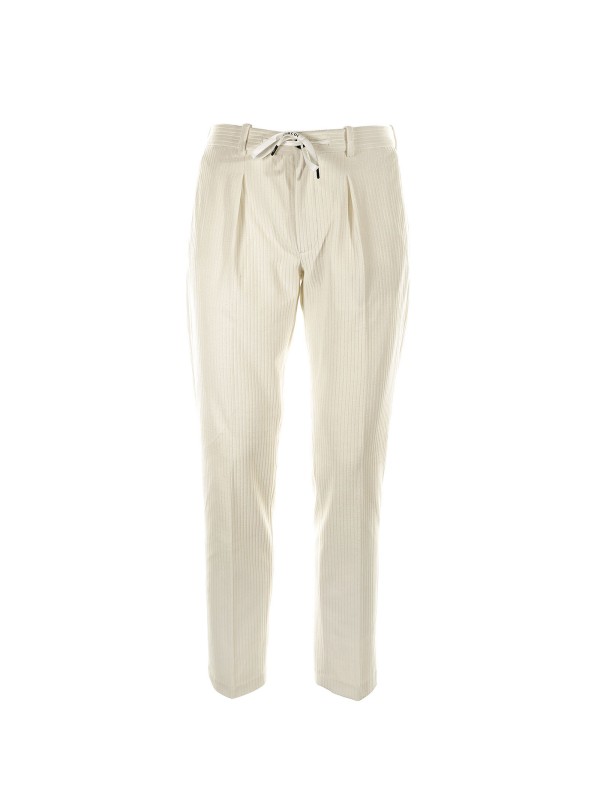 Pantalone cream con coulisse