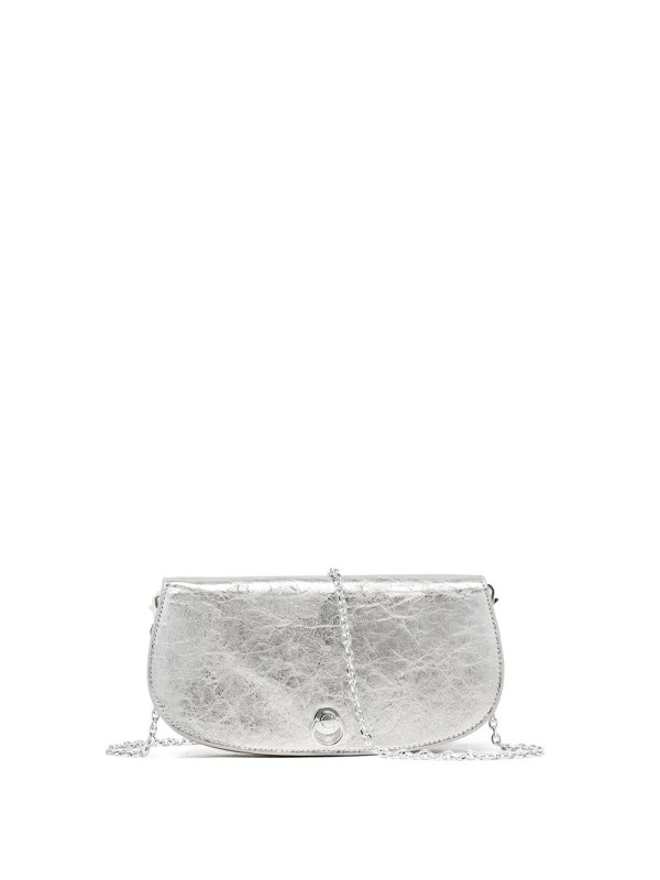 Deva Clutch in laminated leather