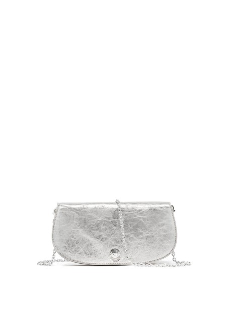 Deva Clutch in laminated leather