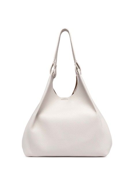 Dua double handle bag in double sand leather