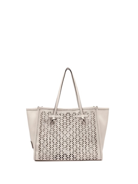 Marcella shopping bag in double bubble leather