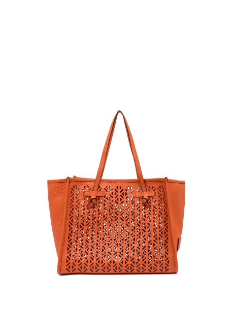 Shopping bag Marcella in pelle bubble double