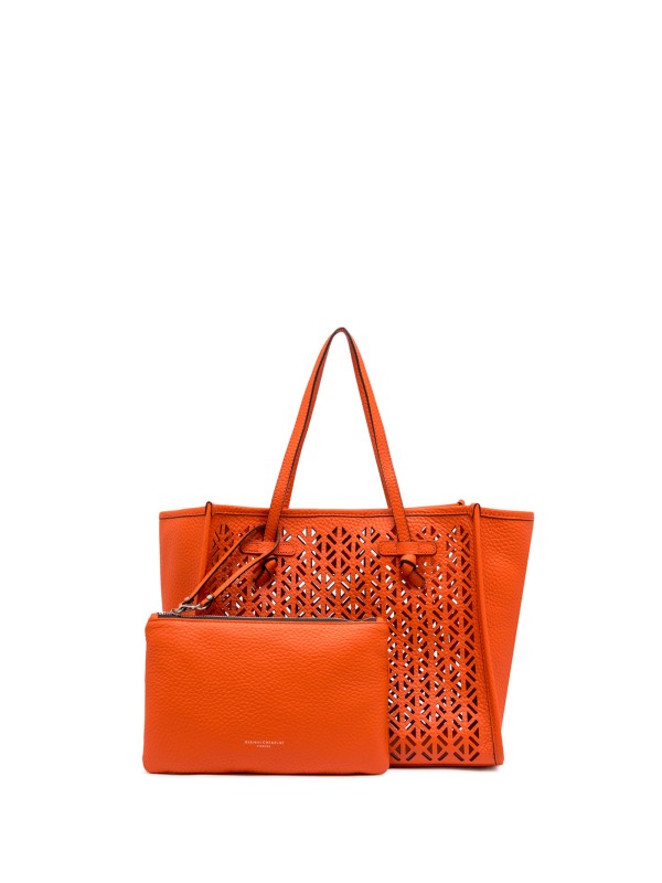 Shopping bag Marcella in pelle bubble double