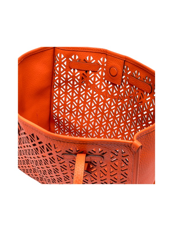 Shopping bag Marcella in pelle bubble double