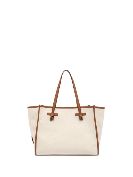 Shopping bag Marcella in canvas bicolore