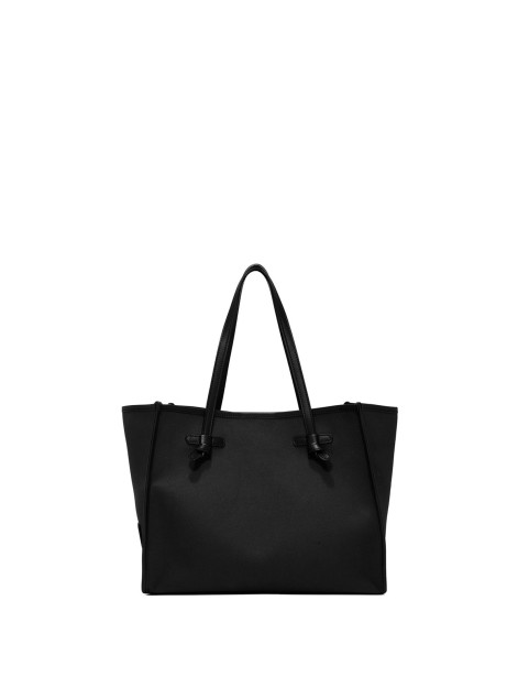 Shopping bag Marcella in canvas nera