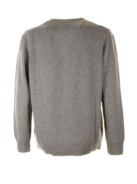 Maglia girocollo grigia cane 2