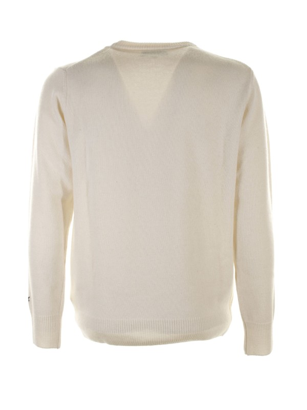 White Snoopy crew neck sweater