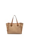 Shopping bag Marcella in canvas bicolore