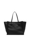 Shopping bag Marcella in pelle bubble double nero